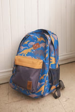 Load image into Gallery viewer, deux par deux Kids Backpack Printed Royal Blue Dinos
