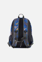 Load image into Gallery viewer, deux par deux Kids Backpack Printed Royal Blue Dinos
