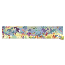 Load image into Gallery viewer, Janod 36pc Panoramic Puzzle - Sea Animals
