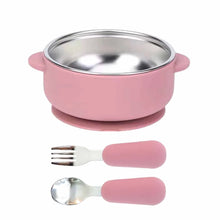 Load image into Gallery viewer, Baby Bliss Stainless Stainless Steel Bowl &amp; Utensils
