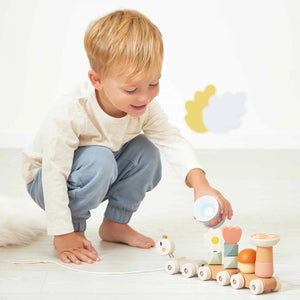 Janod Sweet Cocoon Pull Snail Train