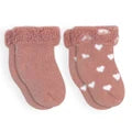 Load image into Gallery viewer, Kushies Terry Newborn Socks (Symbols)-2Pk
