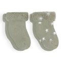 Load image into Gallery viewer, Kushies Terry Newborn Socks (Symbols)-2Pk

