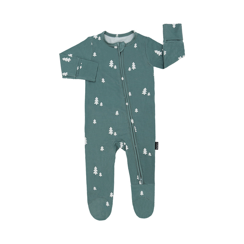 Belan.J Baby Footed Zipper Sleeper - Tiny Trees