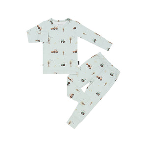 Belan.J Boys Long Sleeve PJ Set - Tractors