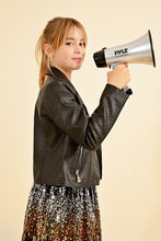 Load image into Gallery viewer, Molly Bracken Youth Girls Vegan Biker Jacket - Black
