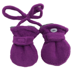Calikids Baby Fleece Mittens w/Cord