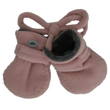 Load image into Gallery viewer, Calikids Baby Fleece Mittens w/Cord
