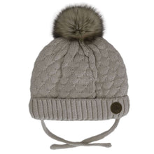 Load image into Gallery viewer, Calikids Cotton Knit Hat Pom Pom
