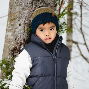 Calikids Soft Touch Striped Knit Hat