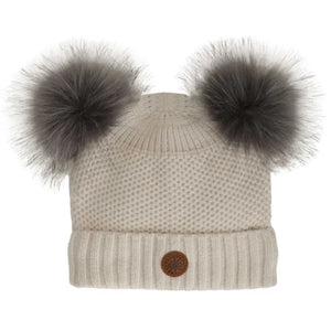 Calikids Double Pom Pom Knit Hat