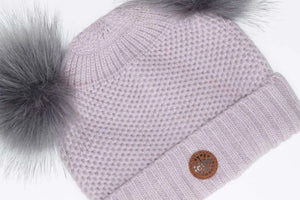 Calikids Double Pom Pom Knit Hat