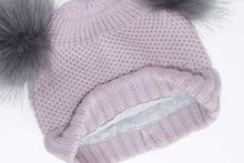Load image into Gallery viewer, Calikids Double Pom Pom Knit Hat
