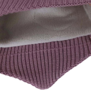 Calikids Girls Soft Touch Knit Pompom Windproof Hat