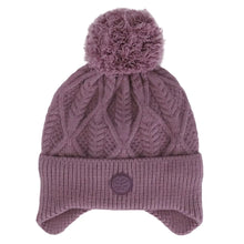 Load image into Gallery viewer, Calikids Girls Soft Touch Knit Pompom Windproof Hat
