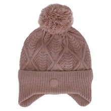 Load image into Gallery viewer, Calikids Girls Soft Touch Knit Pompom Windproof Hat
