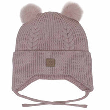 Load image into Gallery viewer, Calikids Knit Soft Touch Double Pom Pom Hat
