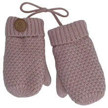 Load image into Gallery viewer, Calikids Baby Knit Mittens w/Cord
