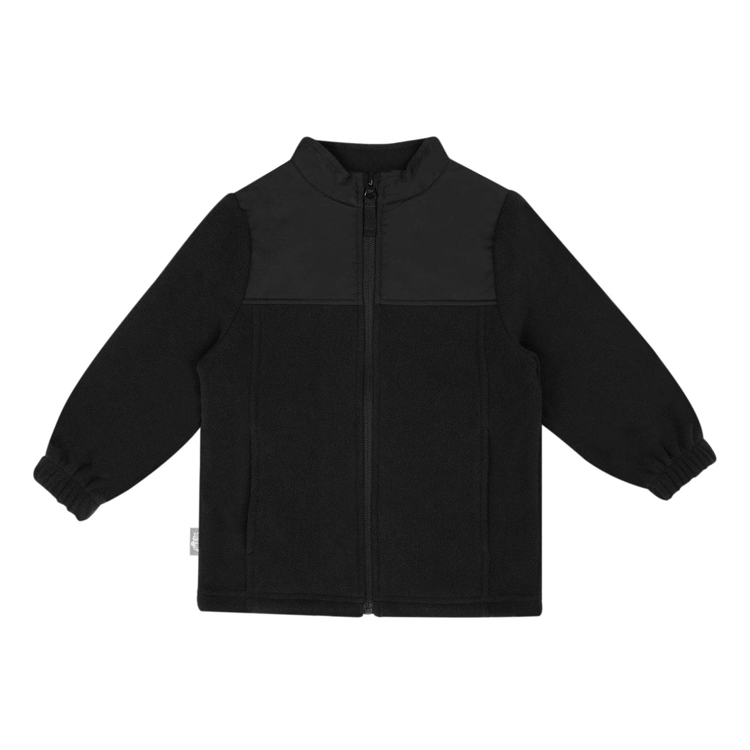 Jan & Jul Fleece Collared Jacket - Black