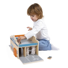 Load image into Gallery viewer, Janod Wooden City Garage - Cross Roads
