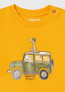 Mayoral Baby Boys Interactive Short Sleeve T-Shirt - Amber