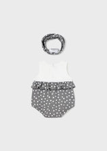 Load image into Gallery viewer, Mayoral Baby Girls Short Bodysuit w/ Headband - Elephant
