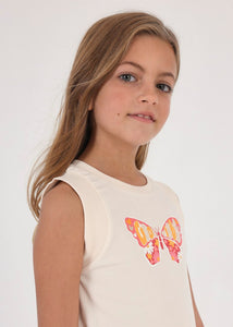 Mayoral Youth Girls Tank Top - Chickpea