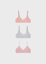 Load image into Gallery viewer, Mayoral Girls Set of 3 Bras - Peach
