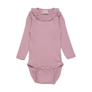 Minymo Baby Girls Ribbed Body Suit