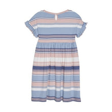 Load image into Gallery viewer, Minymo Girls Short Sleeve Ribbed Dress - Dusty Pink
