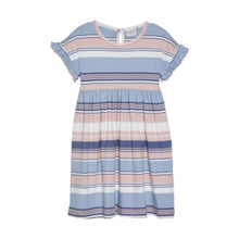 Load image into Gallery viewer, Minymo Girls Short Sleeve Ribbed Dress - Dusty Pink
