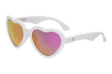 Load image into Gallery viewer, Babiators Sweethearts Sunglasses - White w/ Pink Mirror Lens
