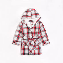 Load image into Gallery viewer, Petit Lem Classic Plaid Sherpa Lined Flannel Robe
