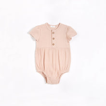 Load image into Gallery viewer, Petit Lem Baby Girls Barely Pink Modal Rib Bubble Romper
