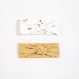 Petit Lem Firsts Bees and Honey 2 Pack Headbands (2 Pk)