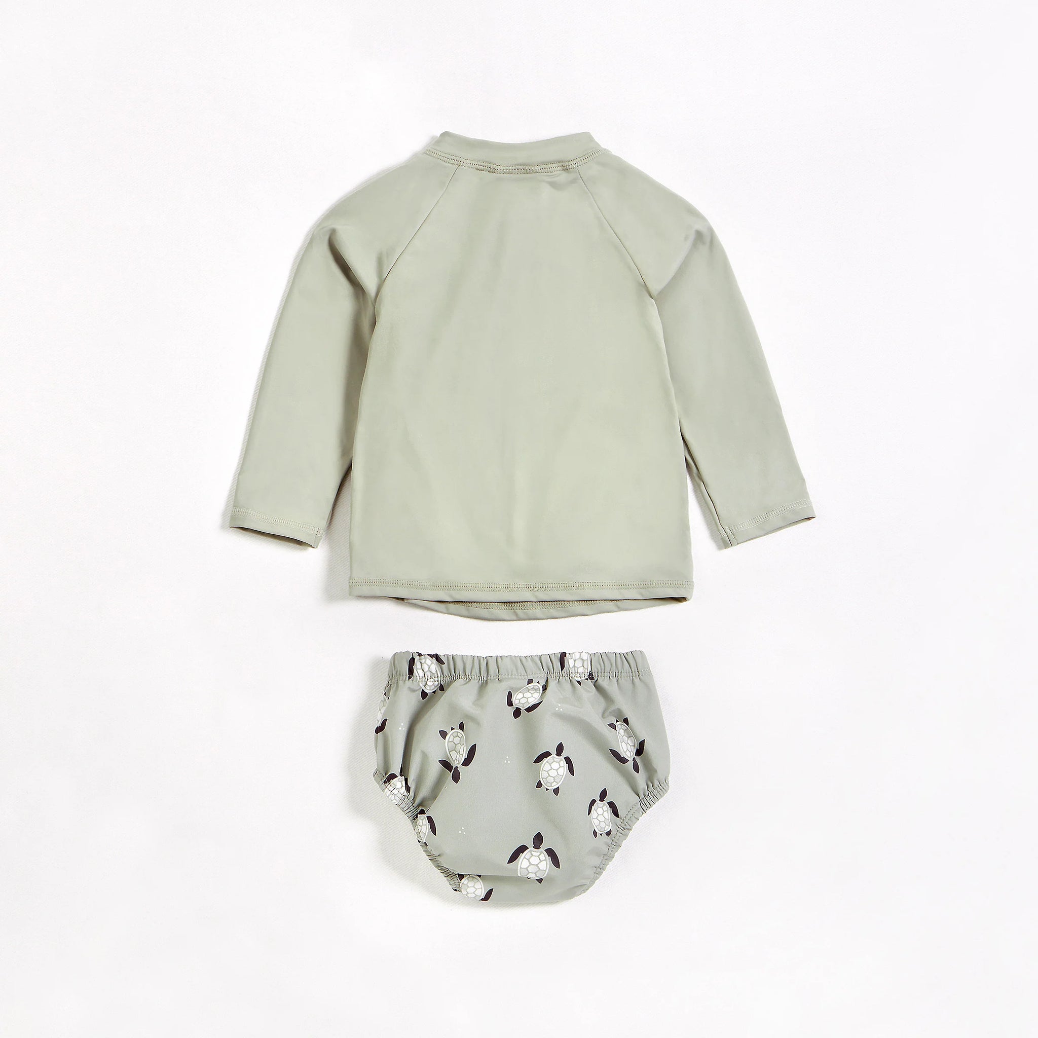 Petit Lem Baby Sage Rashguard Top and Turtle Swim Diaper Set – Chicken  Little Shop