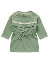 Load image into Gallery viewer, Noppies Baby Girls London Long Sleeve Dress - Hedge Green
