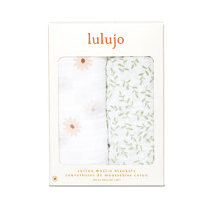 Lulujo Cotton Swaddles - 2 PK