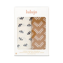 Load image into Gallery viewer, Lulujo Cotton Swaddles - 2 PK
