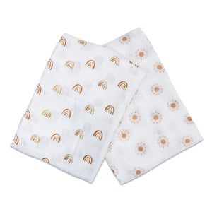 Lulujo Cotton Swaddles - 2 PK