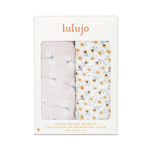 Lulujo Cotton Swaddles - 2 PK