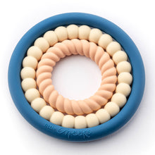 Load image into Gallery viewer, Little Cheeks 3-in-1 Trio Rings Teether
