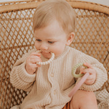 Load image into Gallery viewer, Little Cheeks 3-in-1 Trio Rings Teether
