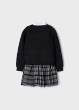 Load image into Gallery viewer, Mayoral Girls Knitted Tulle Dress - Charcoal
