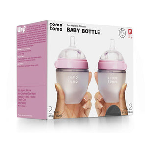 Comotomo Silicone Baby Bottle 2 Pack (5oz/150ml)