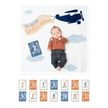 Load image into Gallery viewer, Lulujo Baby&#39;s First Year Blanket &amp; Cards Set
