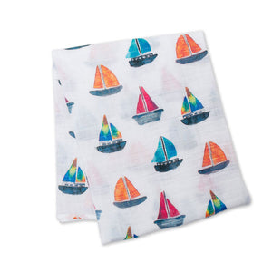 Lulujo Cotton Muslin Swaddle Blanket