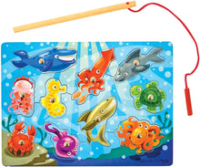 Load image into Gallery viewer, Melissa &amp; Doug Magnetic Wooden Fishing Game
