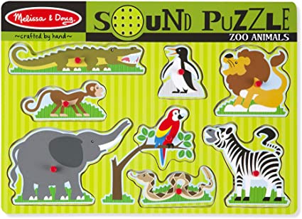 Melissa & Doug Zoo Animals Sound Puzzle