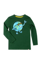Load image into Gallery viewer, Appaman Boys Graphic Long Sleeve Happy Planet Tee - Green
